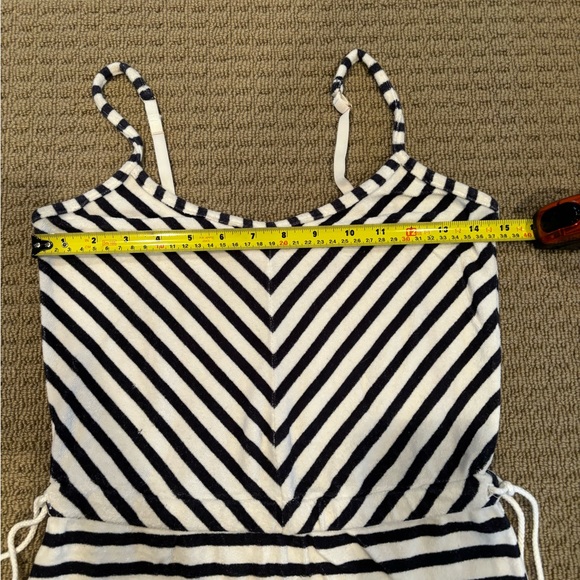 Juice Couture Blue Navy White Stripe Terry Casual Maxi Dress Size XS - Picture 14 of 14